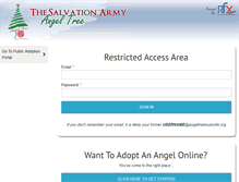Tablet Screenshot of angeltreelouisville.org